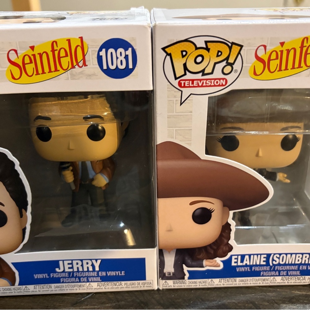 Pop Seinfeld Vinyl Figures - Jerry and Elaine